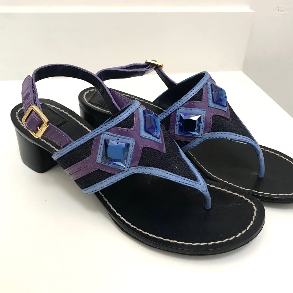 Tory Burch jeweled sandal with heel